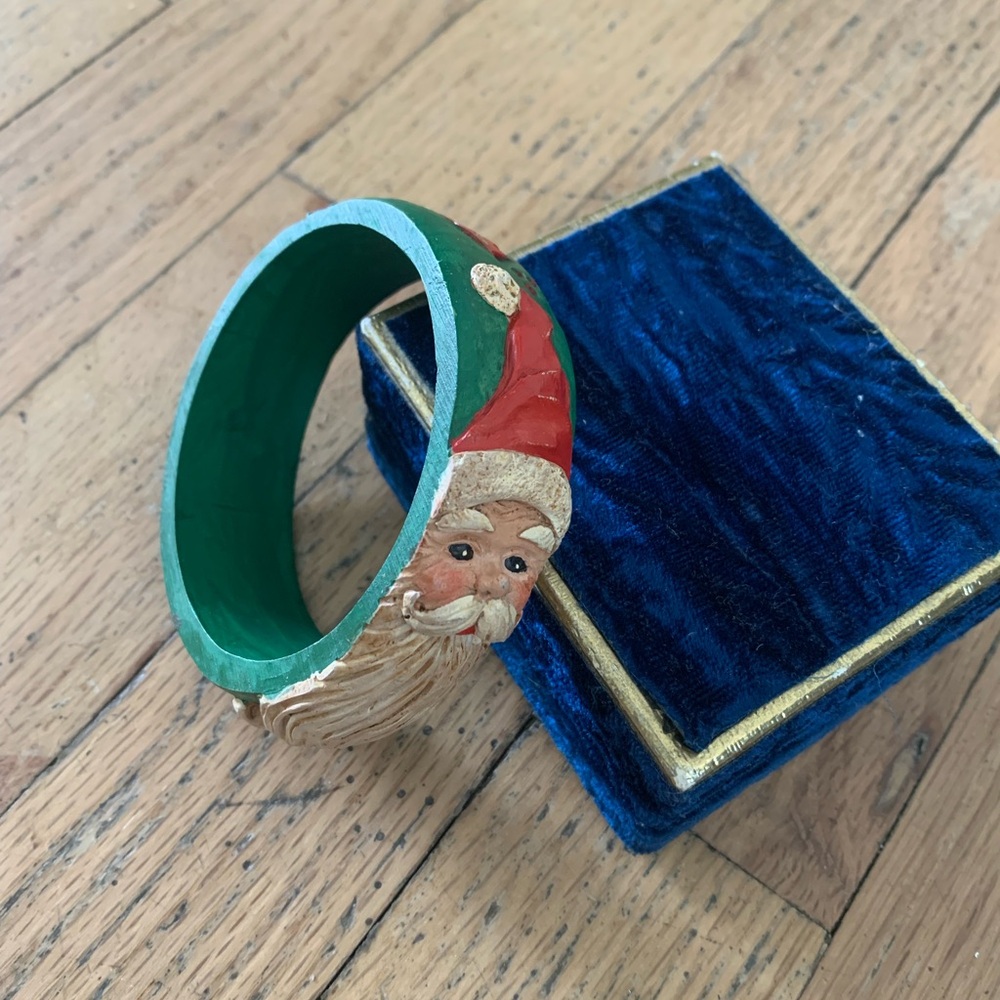 Festive Santa Bangle Bracelet